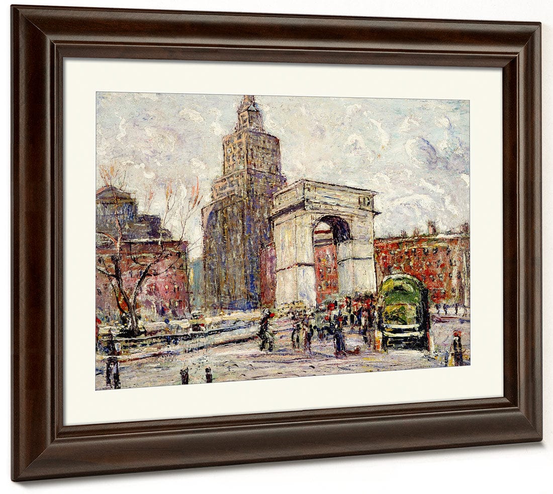 Washington Square Architecture By Ernest Lawson Fine Art Print