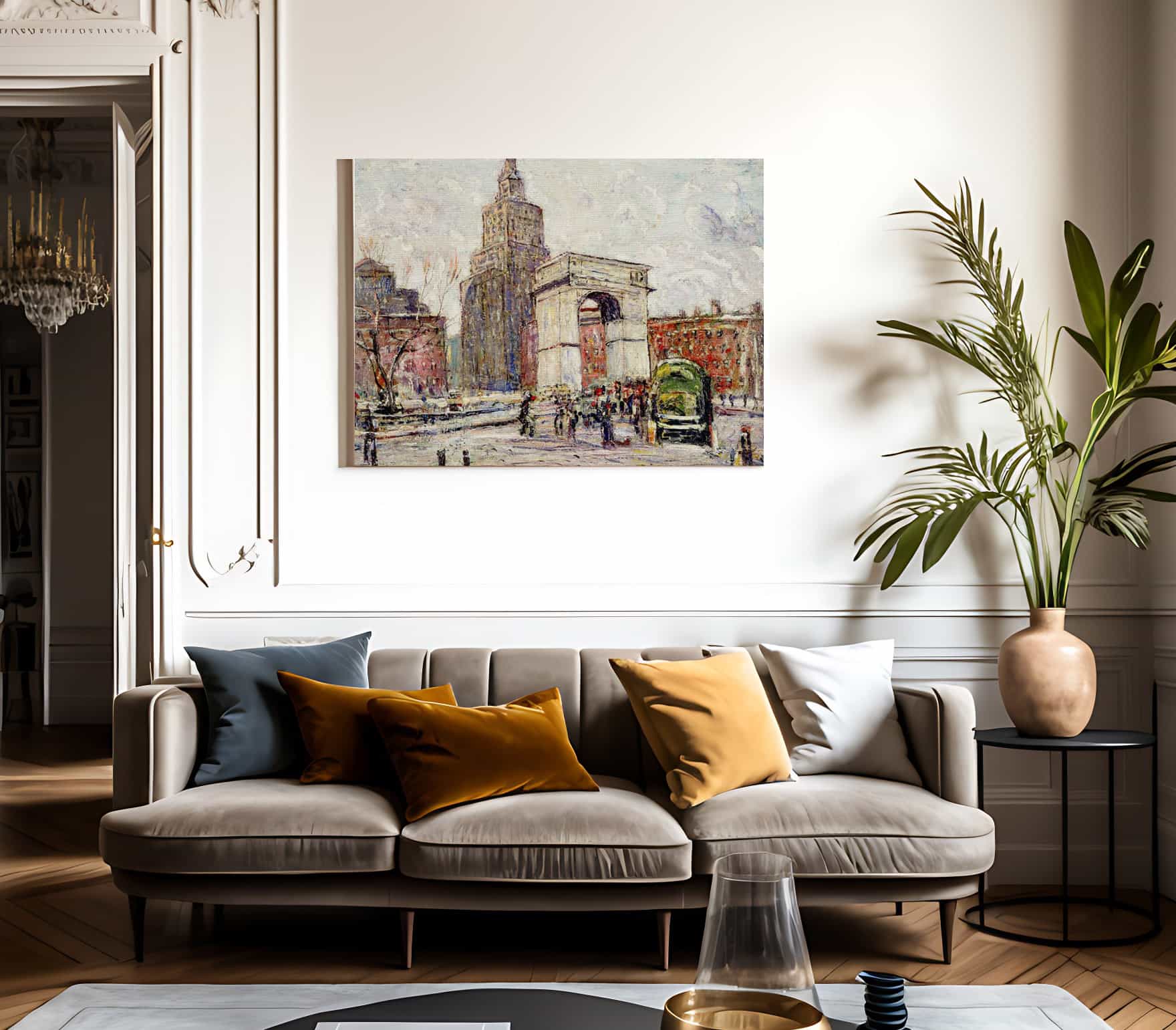 Washington Square Architecture By Ernest Lawson Fine Art Print