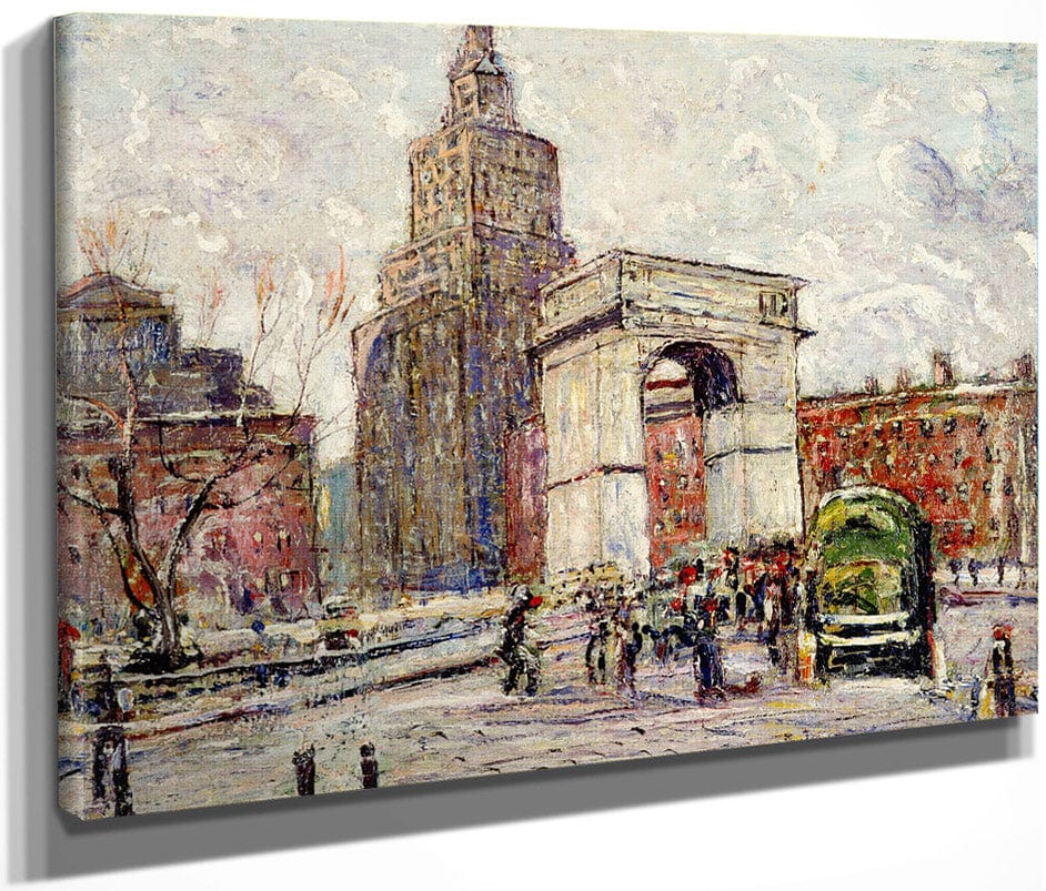 Washington Square Architecture By Ernest Lawson Fine Art Print