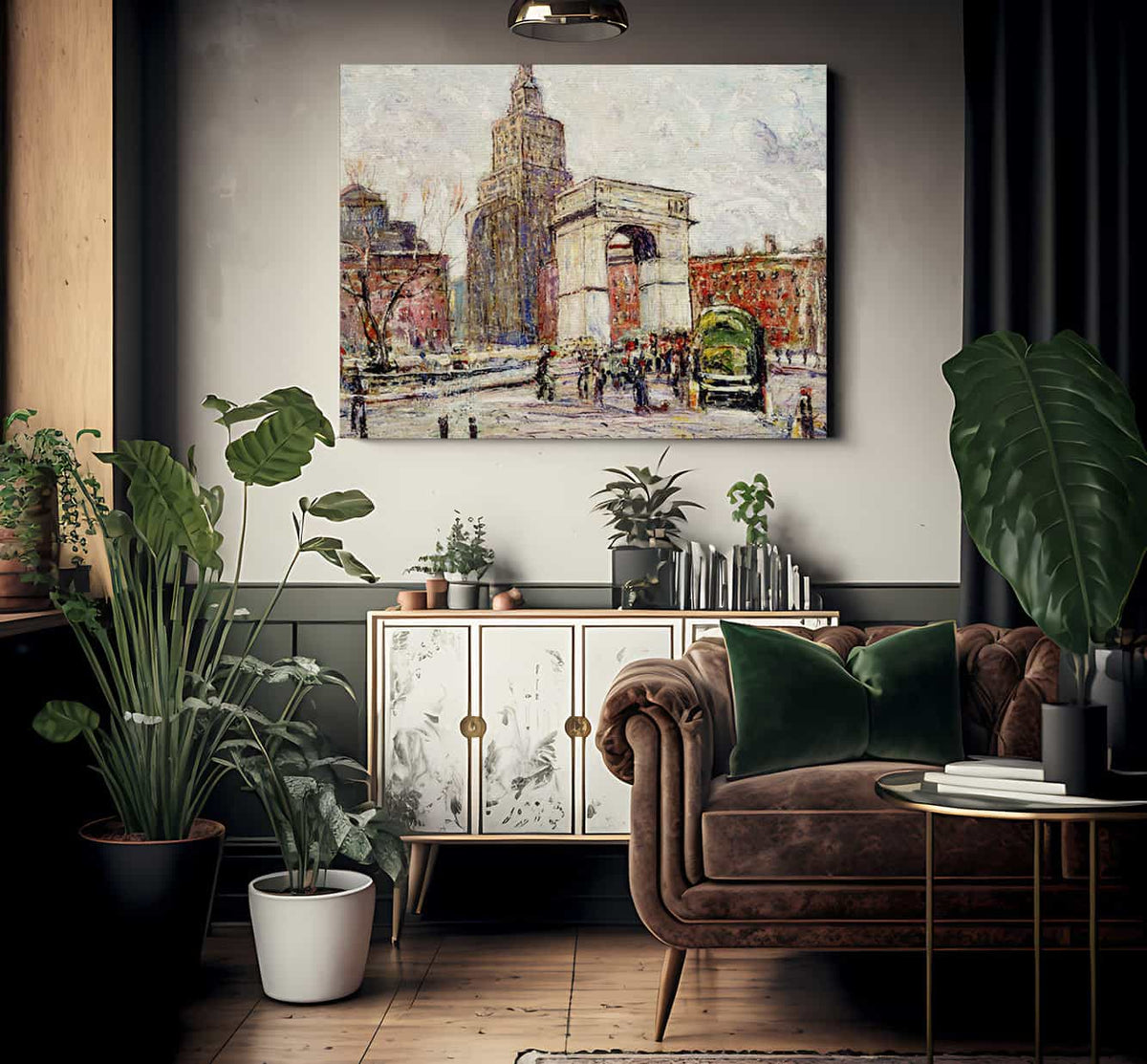 Washington Square Architecture By Ernest Lawson Fine Art Print