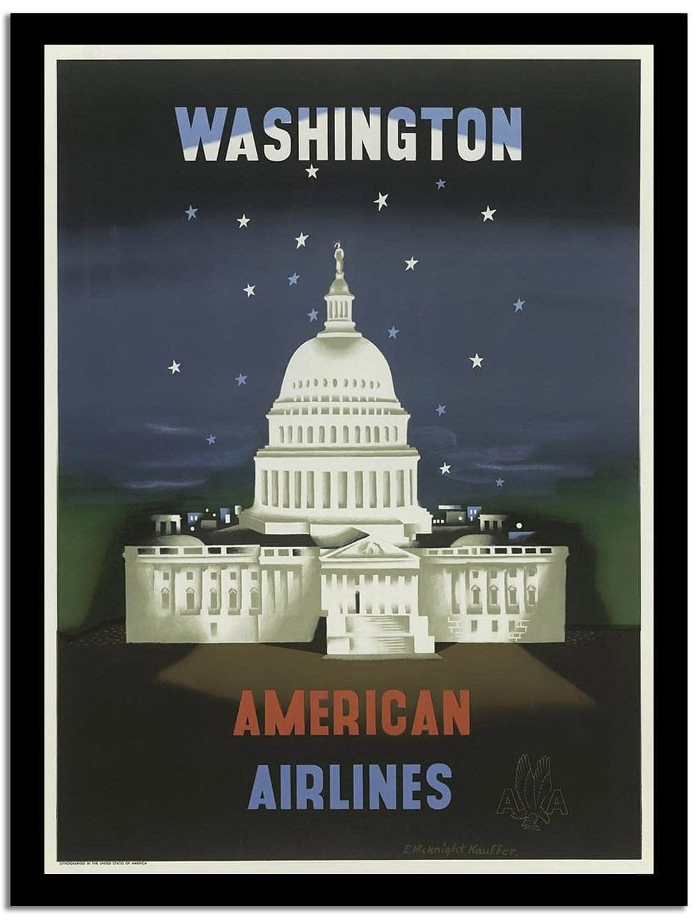 Wasington  Vintage Poster Fine Art Print