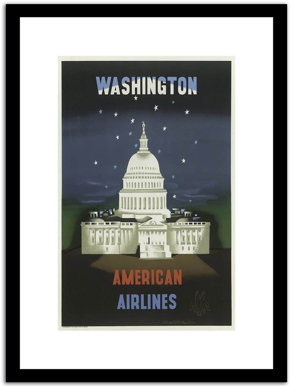 Wasington  Vintage Poster Fine Art Print