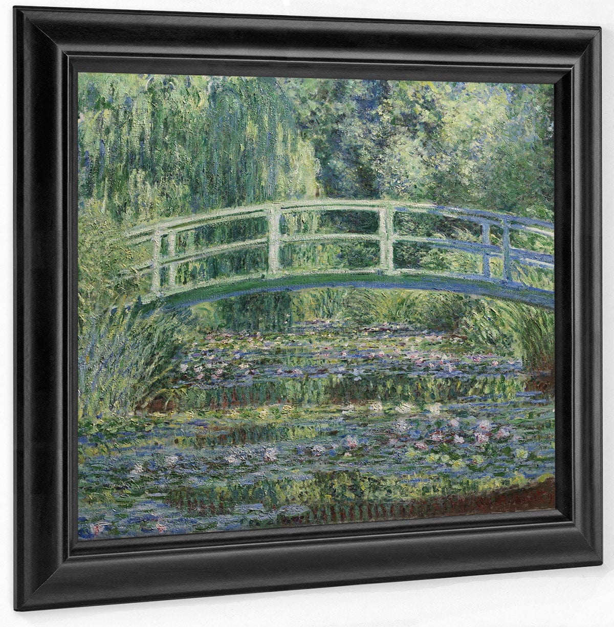 Water Lilies And Japanese Bridge By Claude Monet Fine Art Print