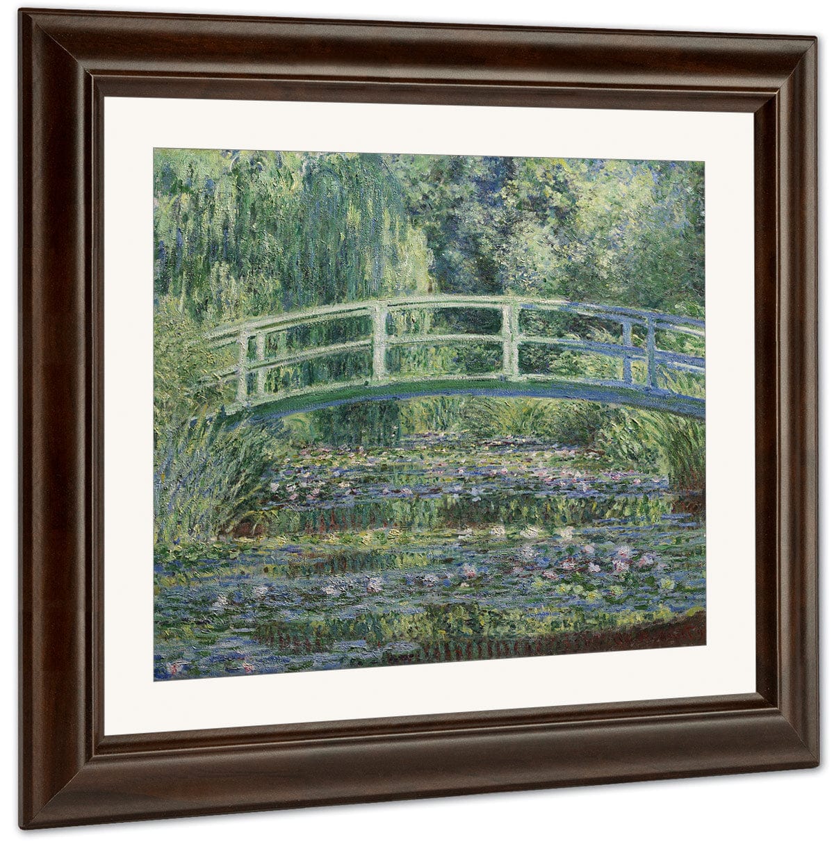 Water Lilies And Japanese Bridge By Claude Monet Fine Art Print