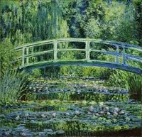 Water Lilies And The Japanes Bridge Painting Claude Monet Canvas Art Fine Art Print