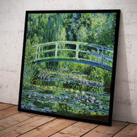 Water Lilies And The Japanes Bridge Painting Claude Monet Canvas Art Fine Art Print
