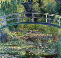 Water Lilies And The Japanese Bridge Painting Claude Monet Canvas Art Fine Art Print