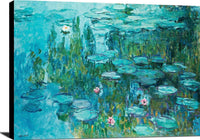 Water Lilies Nympheas Painting Claude Monet Canvas Art Fine Art Print