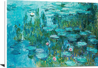 Water Lilies Nympheas Painting Claude Monet Canvas Art Fine Art Print