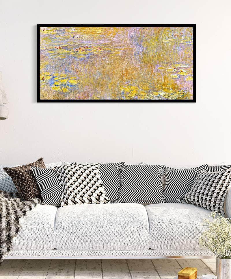 Water Lilies Yellow Nirwana Painting Claude Monet Canvas Art Fine Art Print