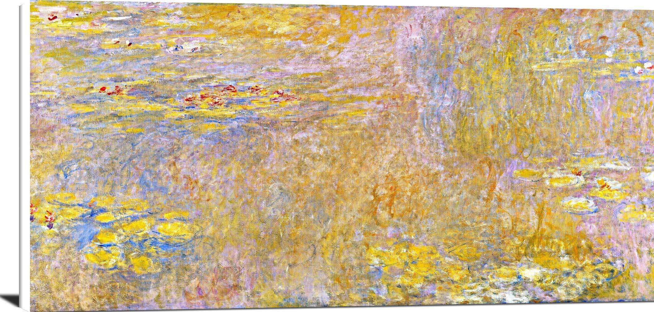Water Lilies Yellow Nirwana Painting Claude Monet Canvas Art Fine Art Print