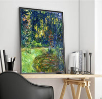 Water Lily Pond At Giverny Painting Claude Monet Canvas Art Fine Art Print
