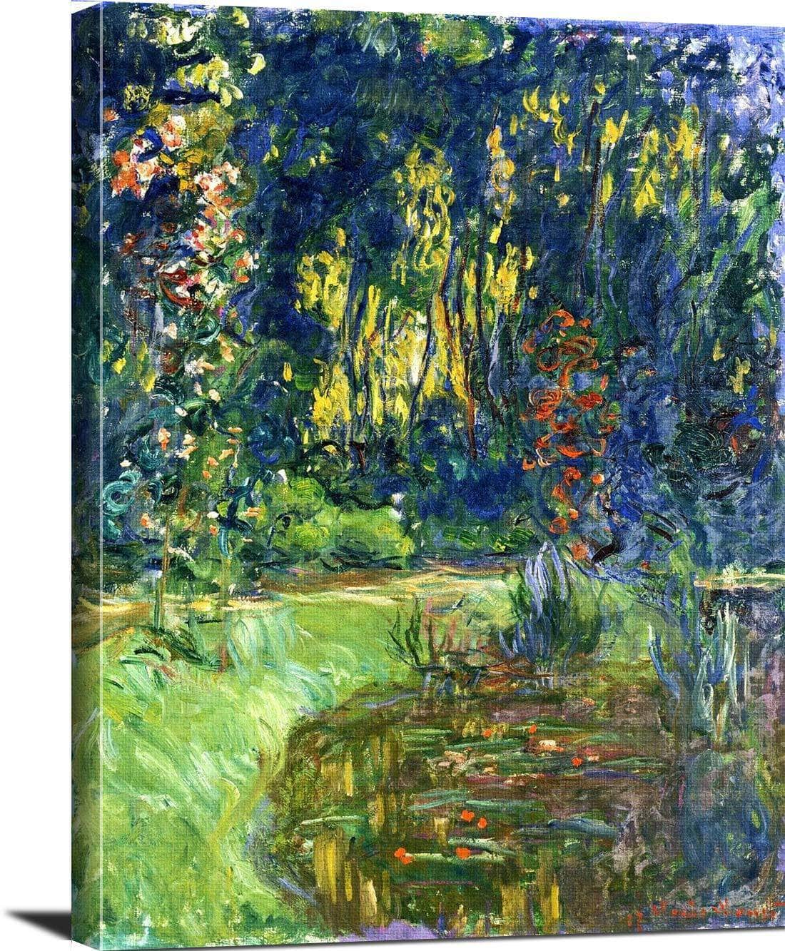 Water Lily Pond At Giverny Painting Claude Monet Canvas Art Fine Art Print