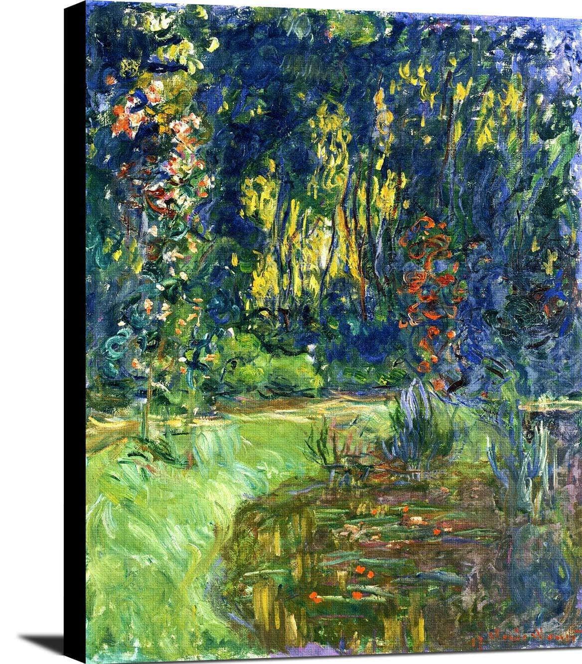 Water Lily Pond At Giverny Painting Claude Monet Canvas Art Fine Art Print