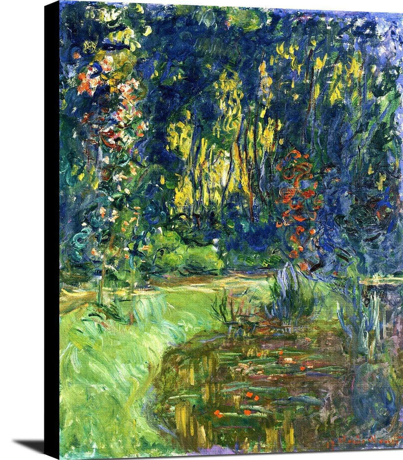 Water Lily Pond At Giverny Painting Claude Monet Canvas Art Fine Art Print