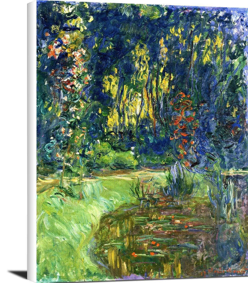 Water Lily Pond At Giverny Painting Claude Monet Canvas Art Fine Art Print