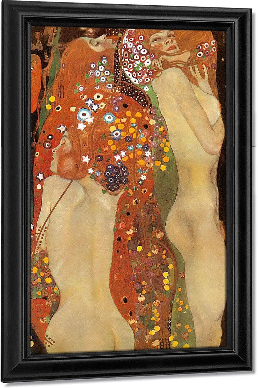 Water Snakes Ii By Gustav Klimt Fine Art Print