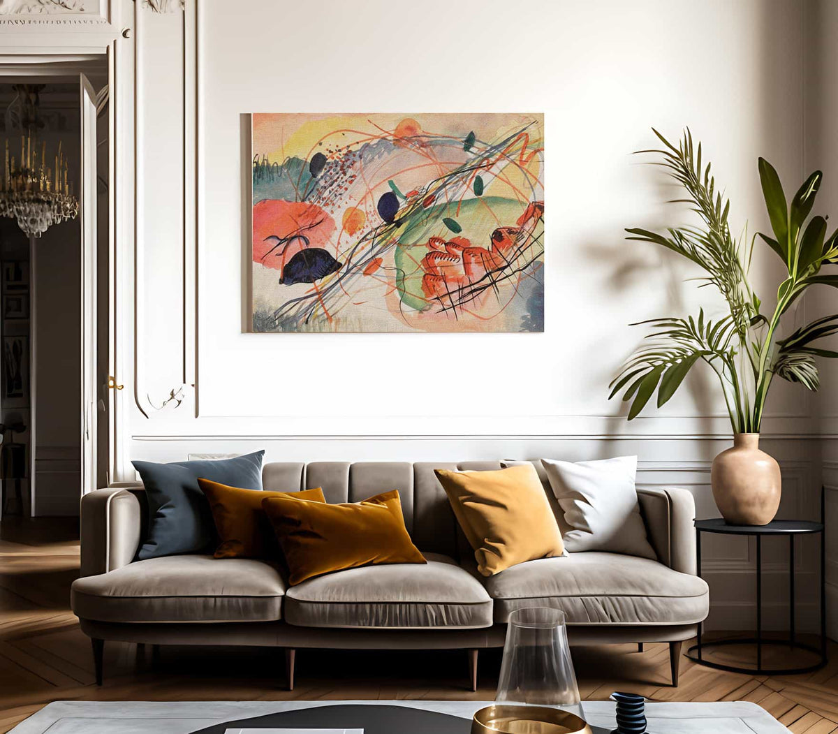 Watercolor 6 1911 By Wassily Kandinsky Fine Art Print