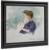 Watercolor Of Mother And Child By Mary Cassatt Fine Art Print
