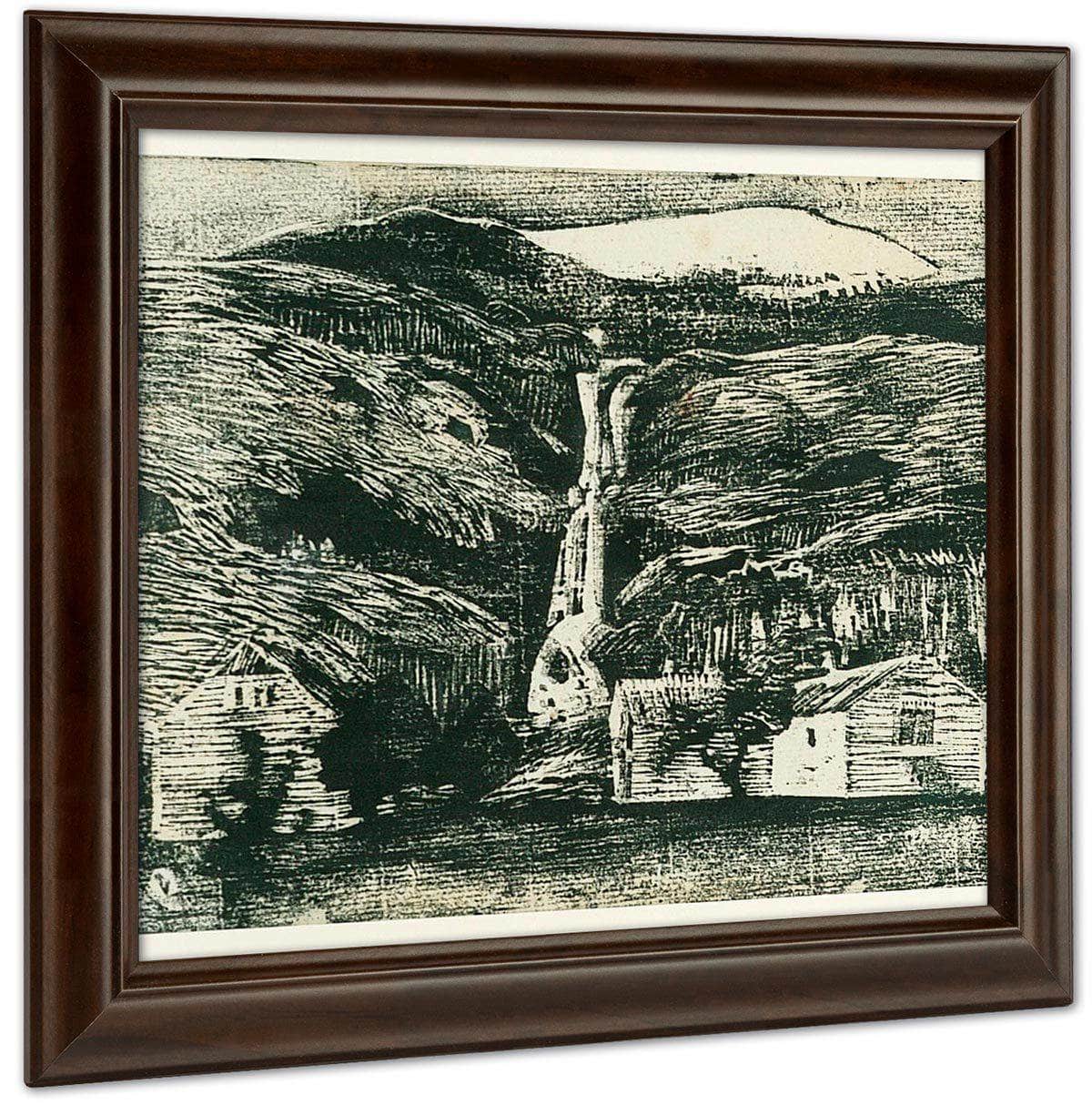 Waterfall And Glacier 1 By Nicolai Astrup Fine Art Print