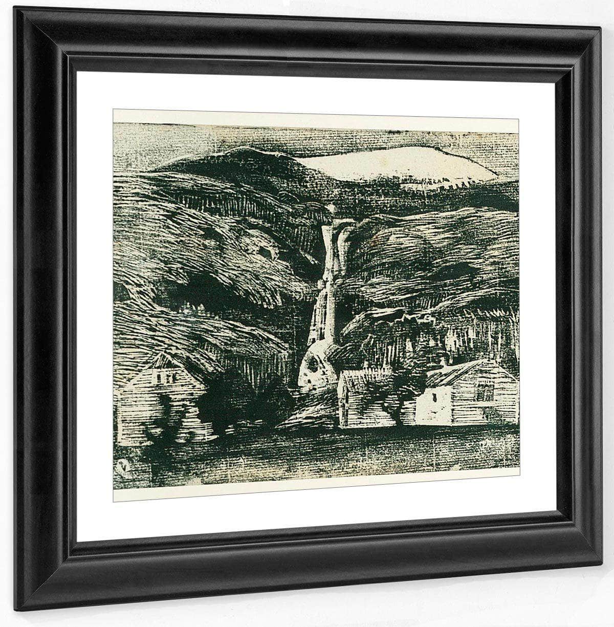 Waterfall And Glacier 1 By Nicolai Astrup Fine Art Print
