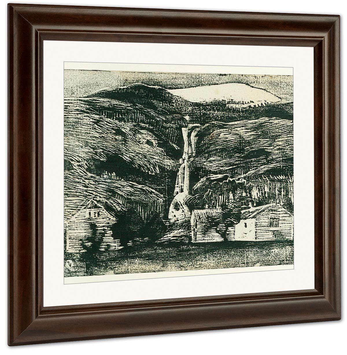 Waterfall And Glacier 1 By Nicolai Astrup Fine Art Print