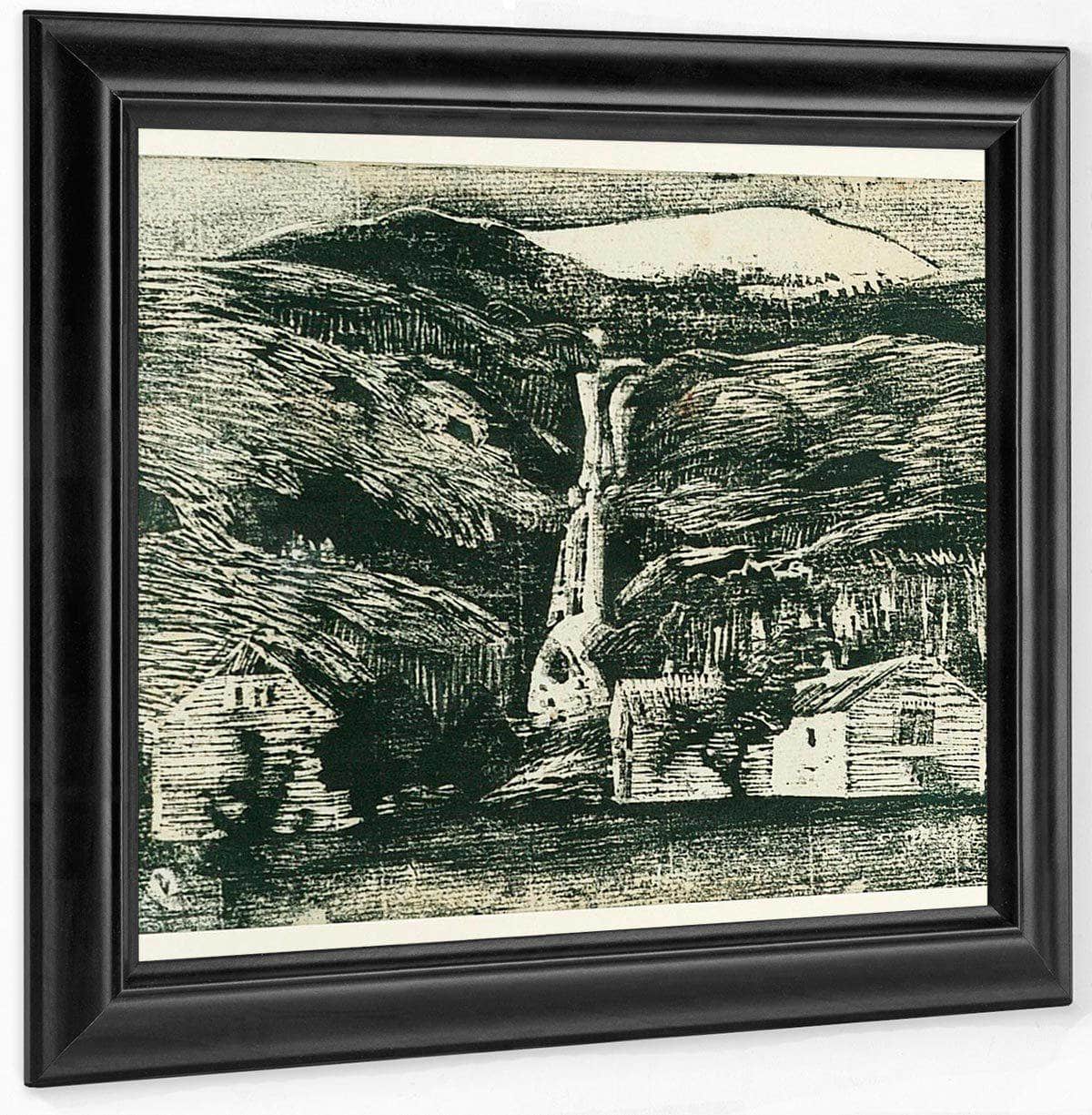 Waterfall And Glacier 1 By Nicolai Astrup Fine Art Print