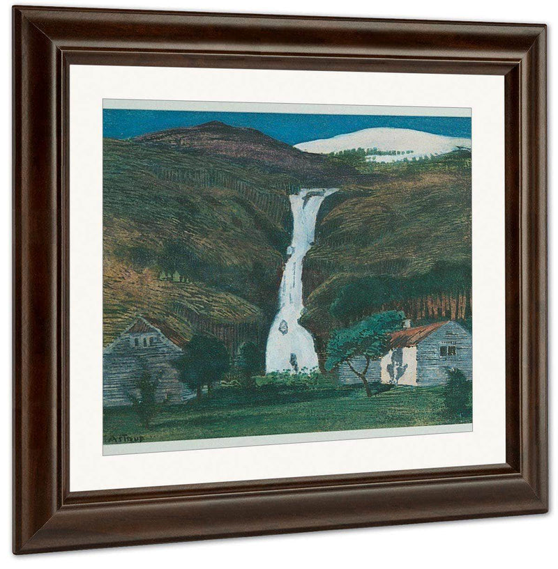 Waterfall And Glacier 2 By Nicolai Astrup Fine Art Print