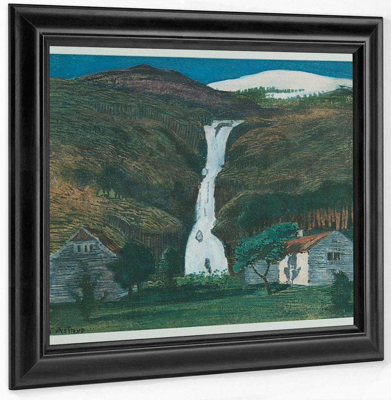 Waterfall And Glacier 2 By Nicolai Astrup Fine Art Print