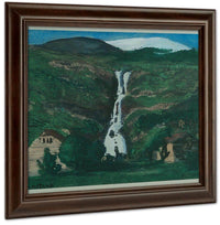 Waterfall And Glacier 3 By Nicolai Astrup Fine Art Print