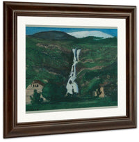Waterfall And Glacier 3 By Nicolai Astrup Fine Art Print