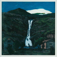 Waterfall And Glacier By Nicolai Astrup Fine Art Print