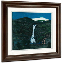 Waterfall And Glacier By Nicolai Astrup Fine Art Print