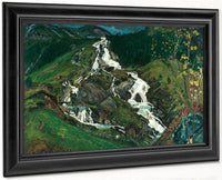 Waterfall And Mill House By Nicolai Astrup Fine Art Print