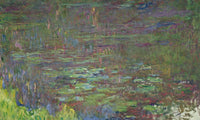 Waterlilies At Sunset (Detail From The Right Hand Side) By Claude Monet Fine Art Print