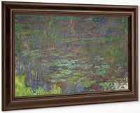 Waterlilies At Sunset (Detail From The Right Hand Side) By Claude Monet Fine Art Print