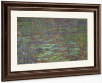 Waterlilies At Sunset (Detail From The Right Hand Side) By Claude Monet Fine Art Print