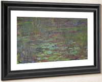 Waterlilies At Sunset (Detail From The Right Hand Side) By Claude Monet Fine Art Print