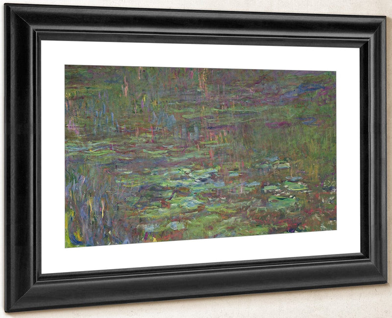 Waterlilies At Sunset (Detail From The Right Hand Side) By Claude Monet Fine Art Print