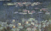 Waterlilies Green Reflections By Claude Monet Fine Art Print