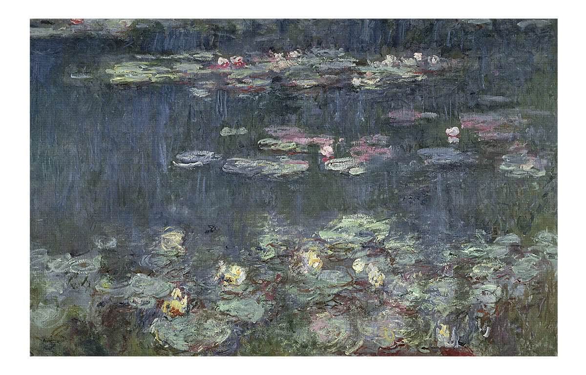 Waterlilies Green Reflections By Claude Monet Fine Art Print Fine Art Print