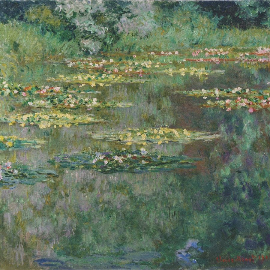 Waterlilies Or The Water Lily Pond (Nympheas) By Claude Monet Fine Art Print