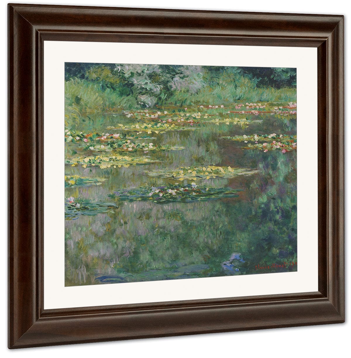 Waterlilies Or The Water Lily Pond (Nympheas) By Claude Monet Fine Art Print