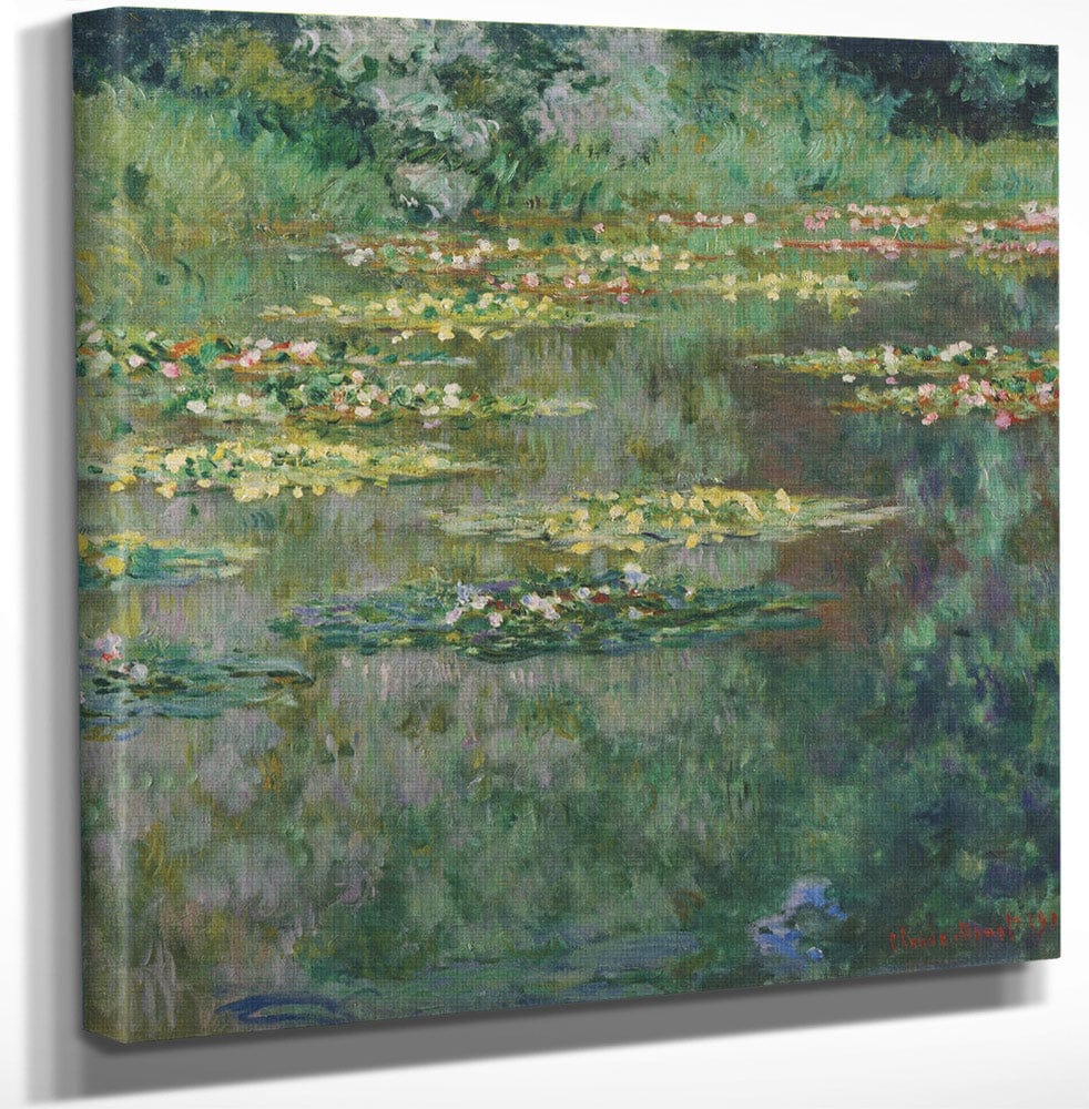 Waterlilies Or The Water Lily Pond (Nympheas) By Claude Monet Fine Art Print