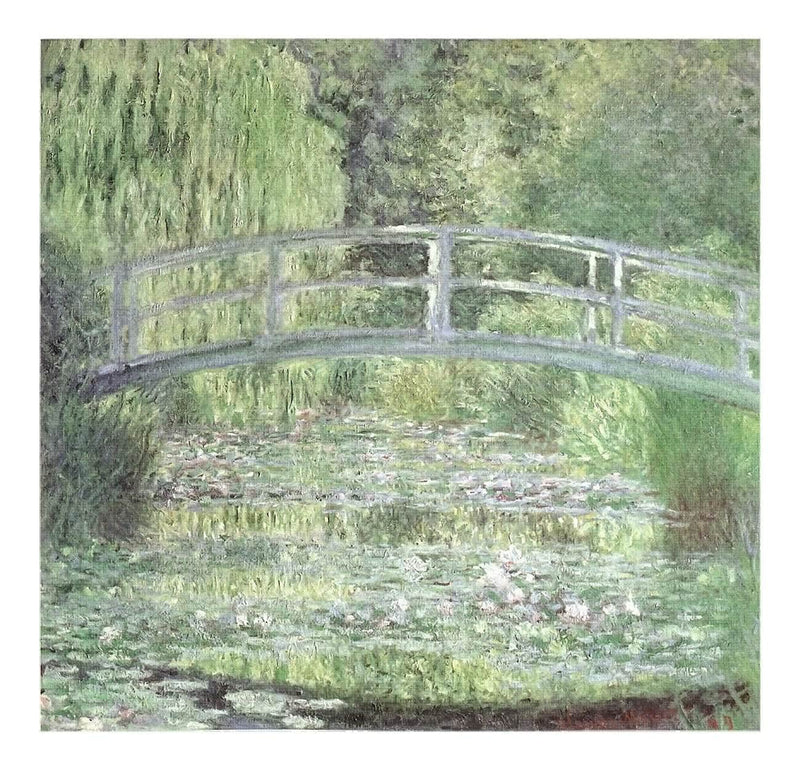 Waterlily Pond Symphony In Green by Claude Monet Print Fine Art Print