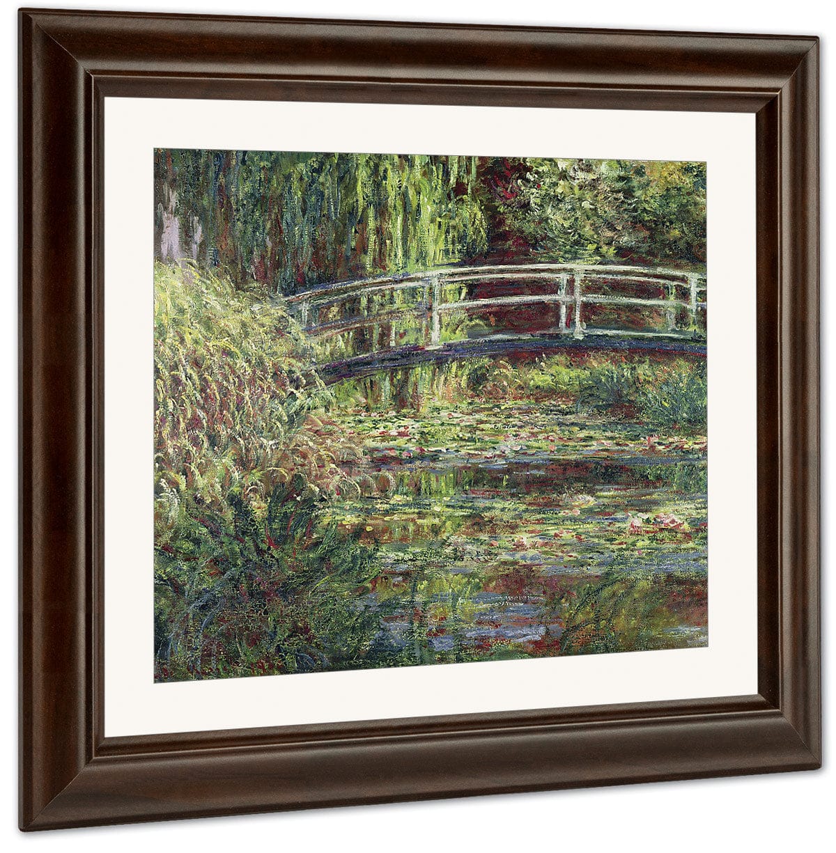 Waterlily Pondpink Harmony By Claude Monet Fine Art Print