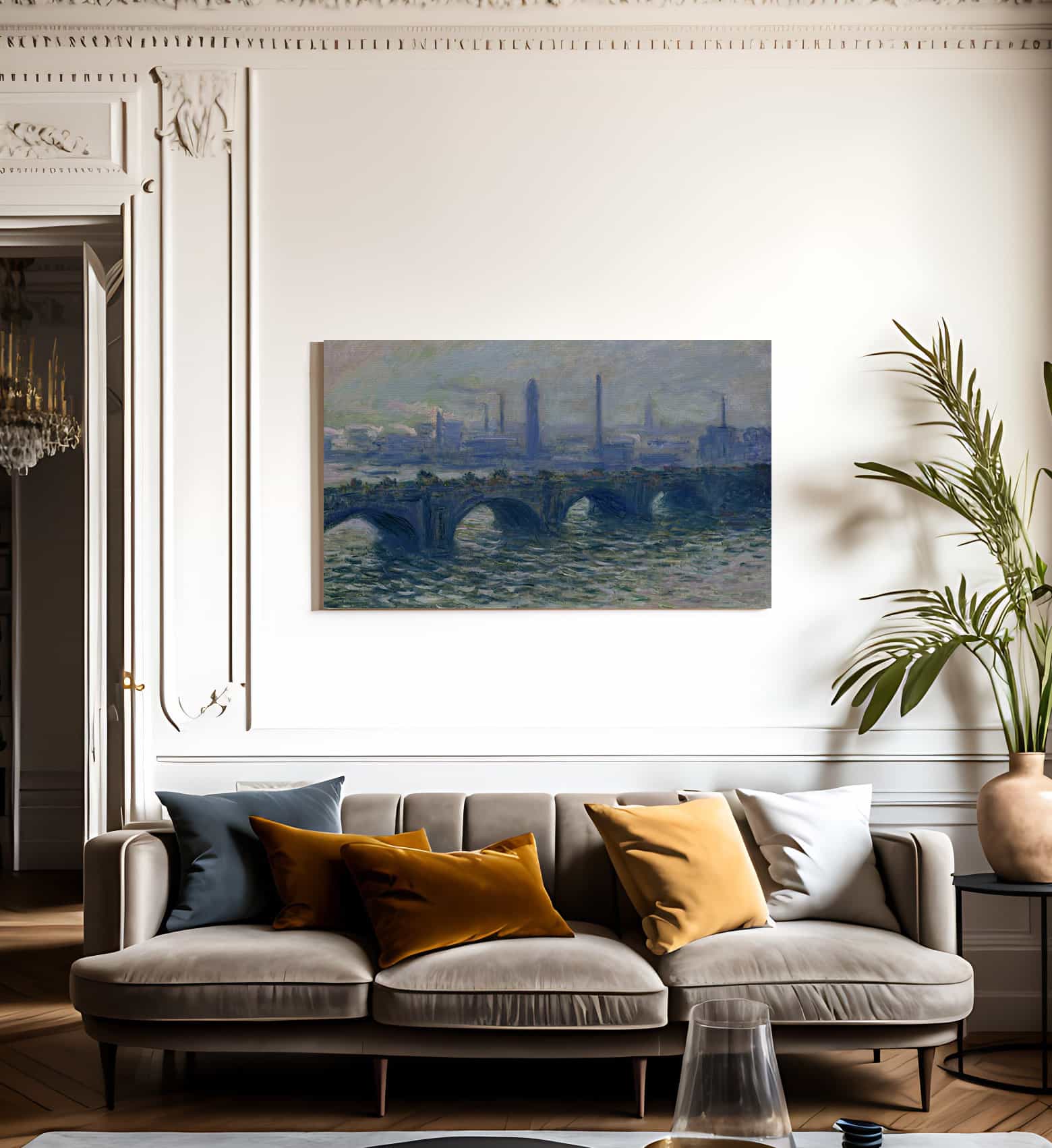 Waterloo Bridge 1 By Claude Monet Fine Art Print
