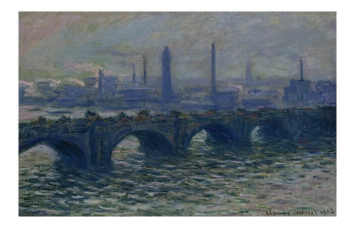 Waterloo Bridge 1 By Claude Monet Fine Art Print Fine Art Print