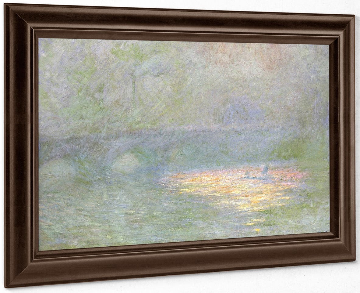 Waterloo Bridge By Claude Monet Fine Art Print
