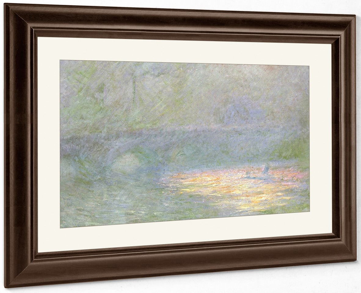 Waterloo Bridge By Claude Monet Fine Art Print